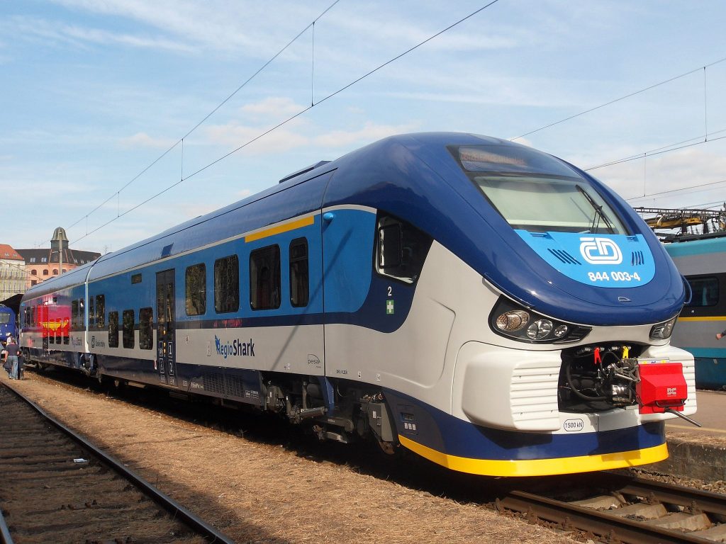 České Dráhy train in Czech Republic