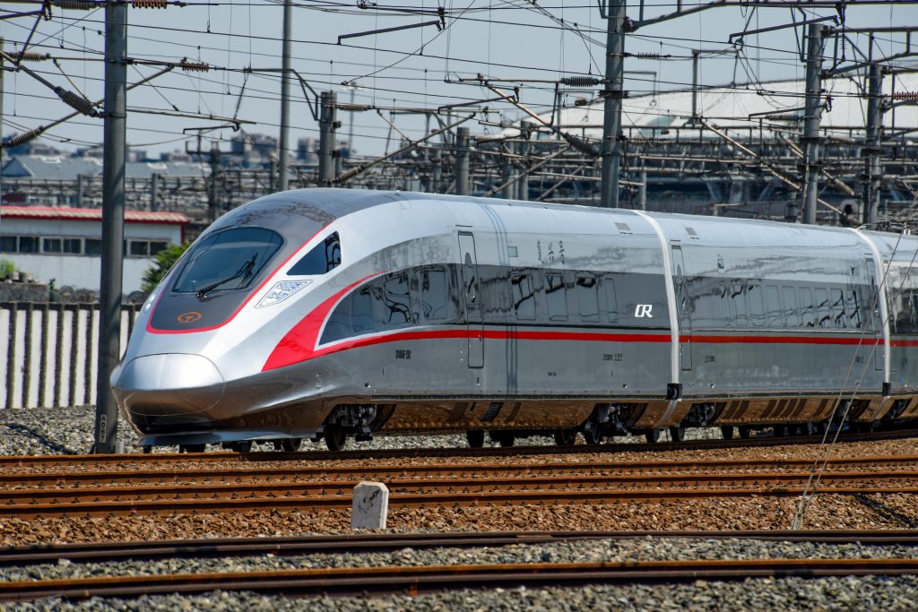 The high speed line between Guangzhou, Shenzhen and Hongkong