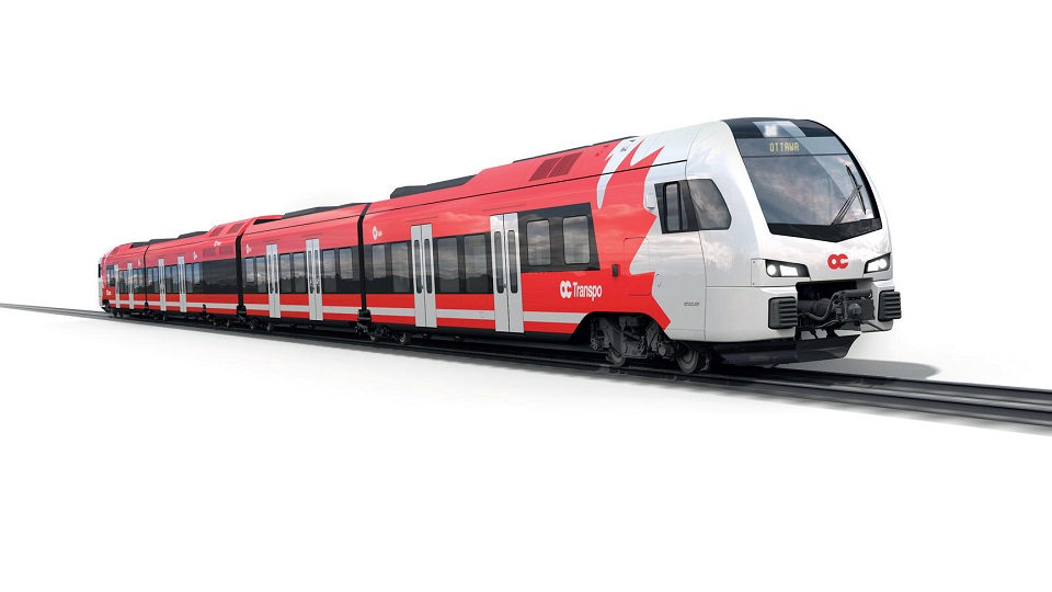 Stadler Flirt train for Ottawa Trillium Line, source: Stadler