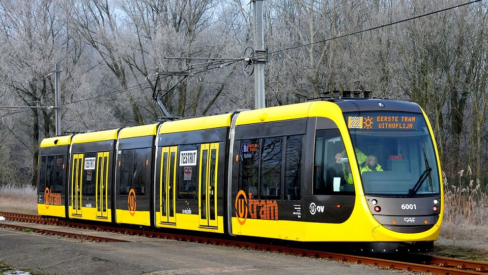 Trials of Urbos 100 tram in Utrecht, source: Wikipedia