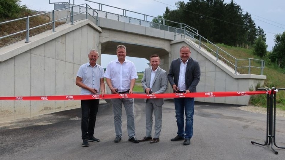 Launch of underpass on Summerau Railway in Upper Austria, source: ÖBB