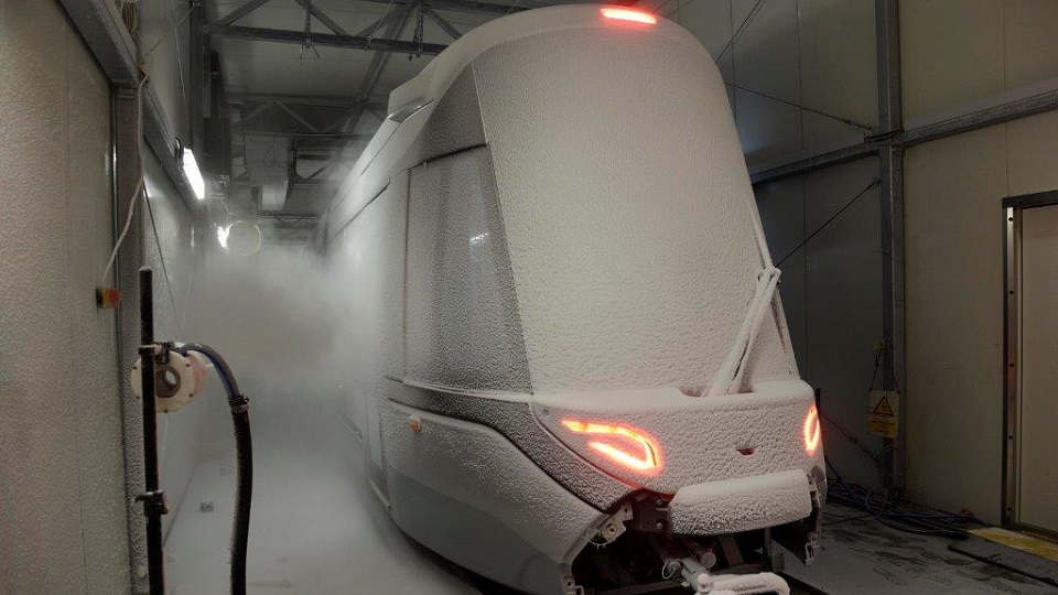 New Urbos tram from Amsterdam under climate tests, source: GVB