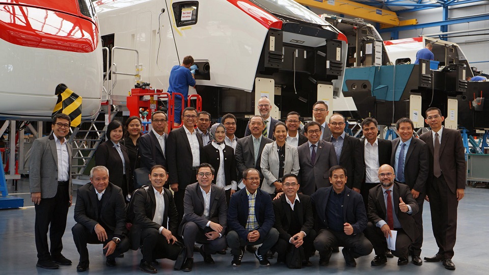 Indonesian delegation at Stadler facility in Switzerland, source: Stadler Rail