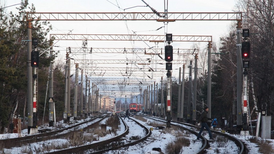 Railway tracks near Braşov