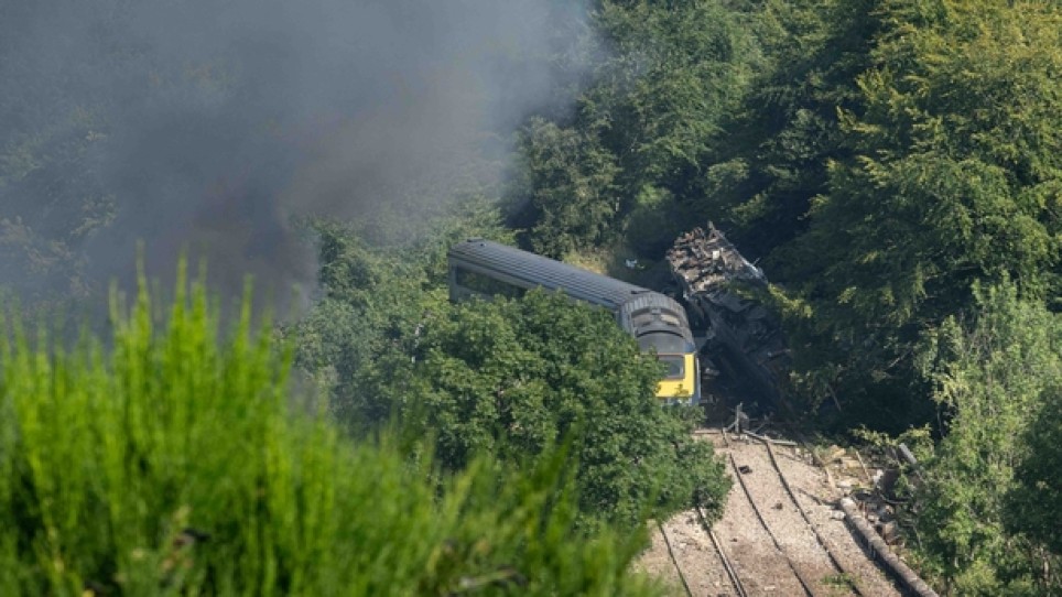 Stonehaven derailment in Scotland, source: Raidió Teilifís Éireann