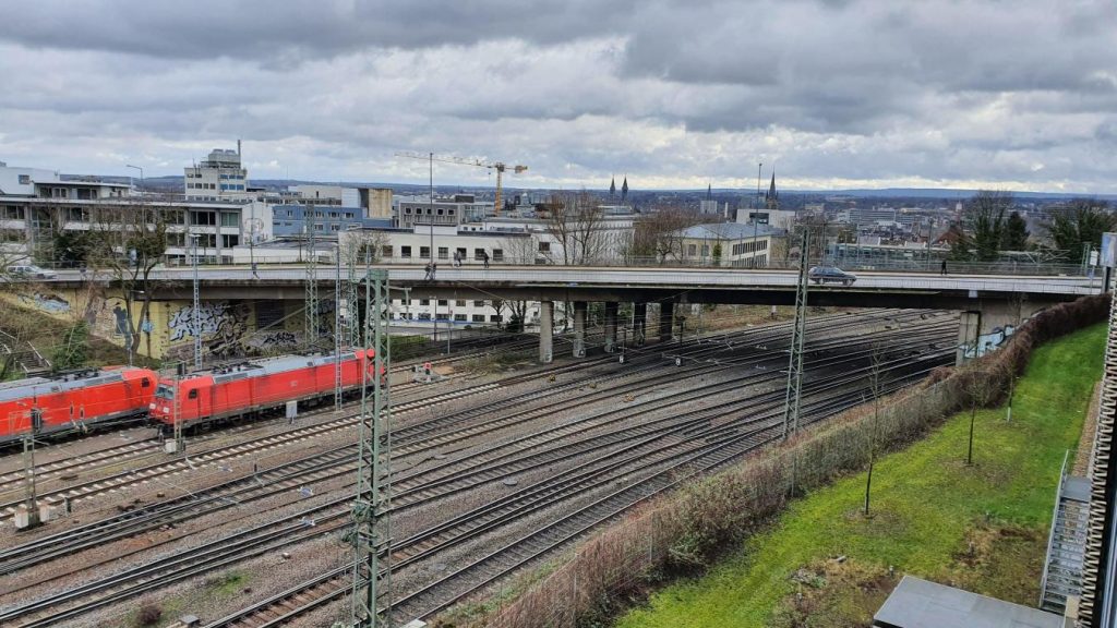 Railway tracks in Aachen, Germany