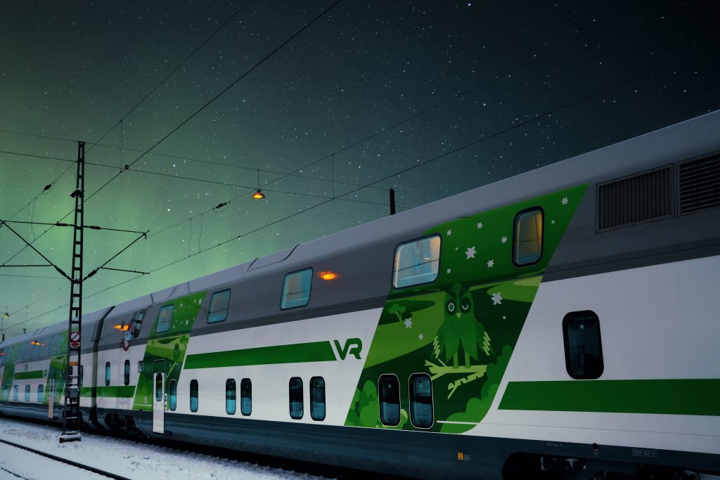 night train Finland VR