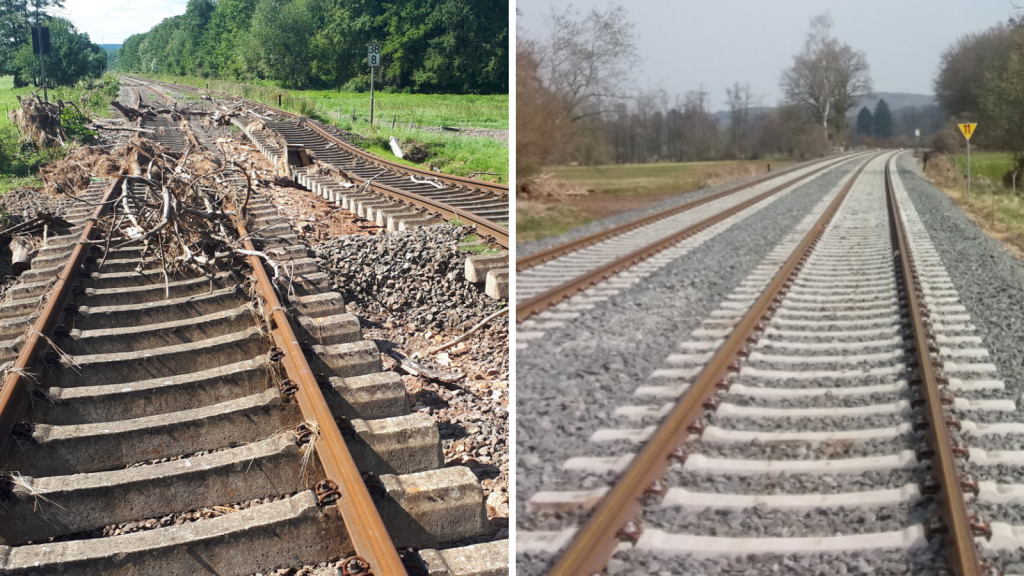 Restored section of the Eifel Line in Germany