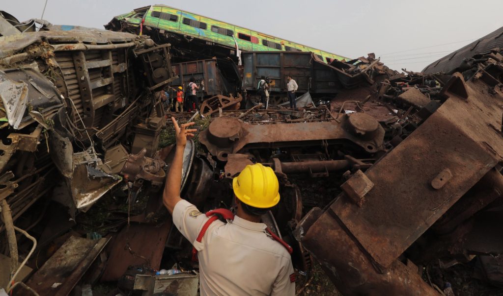 Train accident in Balasore India