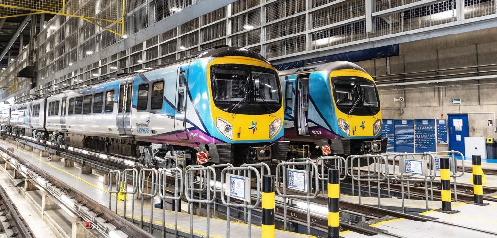 TransPennine Class 185 under maintenance by Siemens Mobility.