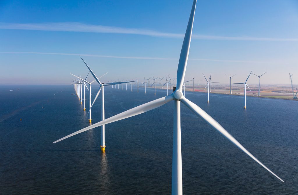 North sea wind turbines