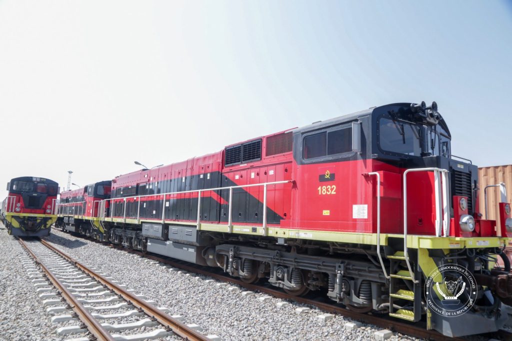 Train in Angola, where a new African railway will connect to neighboring countries
