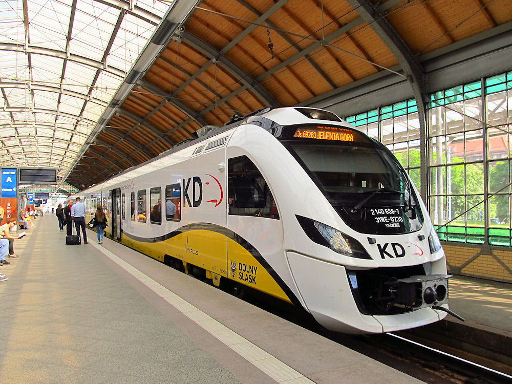 One of the Impuls trainset used in Lower Silesia