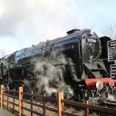 9F standard class steam locomotive