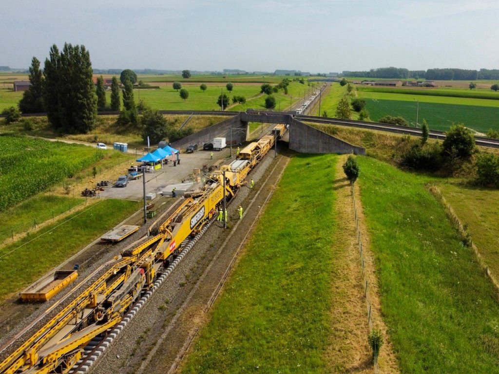 Infrabel is upgrading a key line in Belgium.