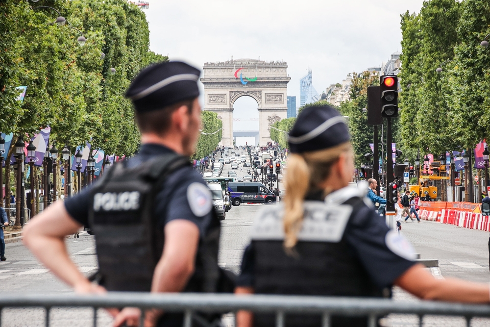 Police guard Paris Olympics