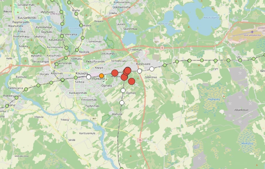 Finland's new map for rail communication