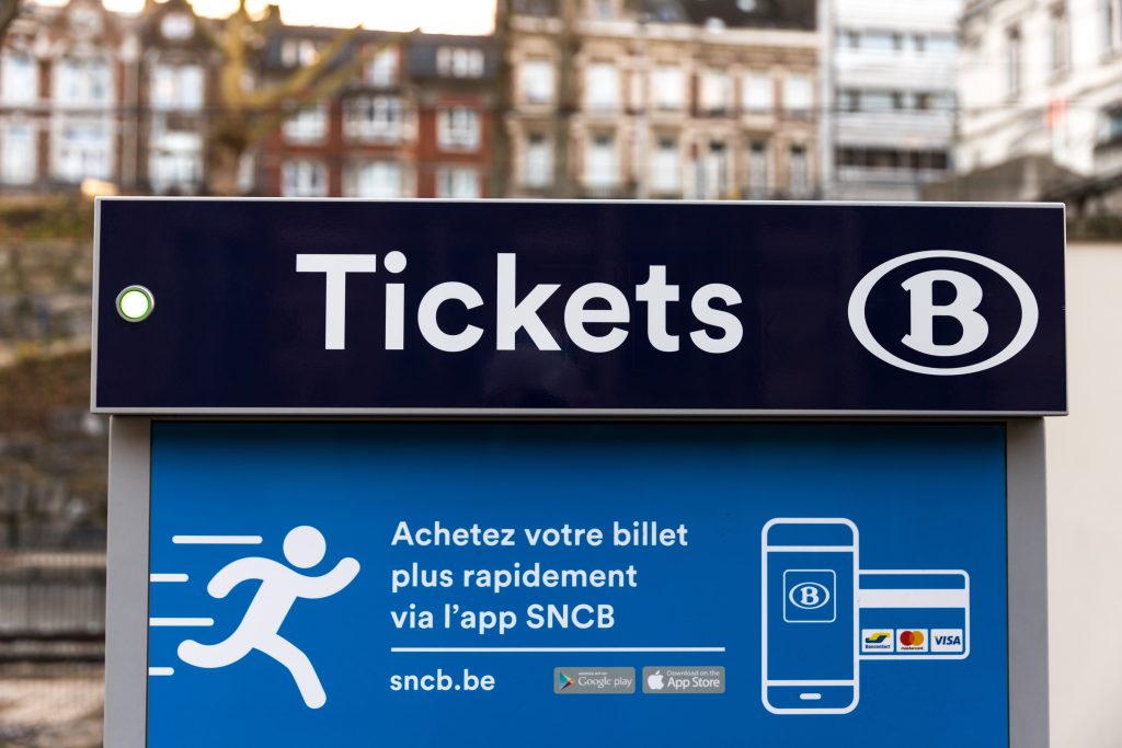 SNCB ticket machine