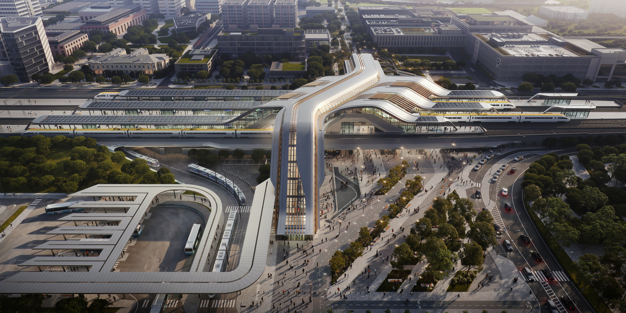 An artist's impression of the coming Ülemiste Linda International Passenger Terminal.